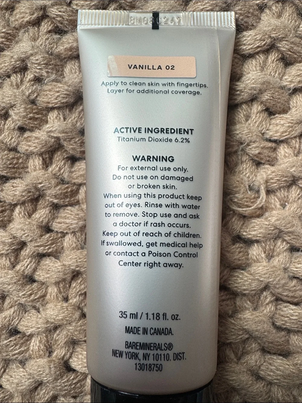 NEW bareMinerals Complexion Rescue Tinted Moisturizer Vanilla 02 35mL/1.18fl oz